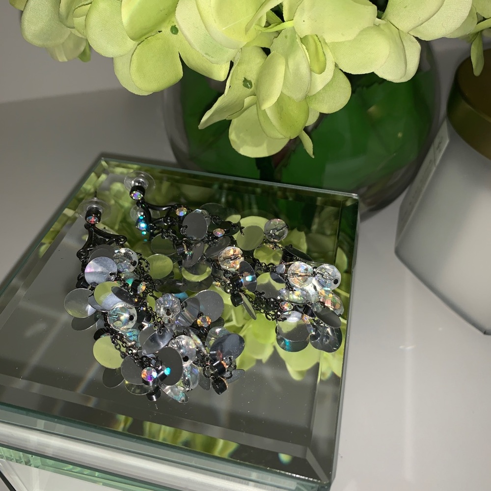 Black/Silver Earrings